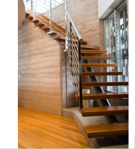 Modern Design Small Space Single Stringer Stairway with Solid Wood Staircase Tread- buying leads