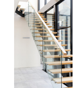 Prefinished Oak Wood Indoor Wooden Staircase Design- buying leads