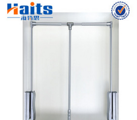  Pull-Down Closet Lift with Iron and ABS, Black and Silver Color