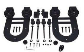 Black Sliding Door Hardware (LS-SDU 006)