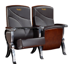 Popular High Class Furniture Auditorium Arm Seating with ABS Writing Pad- buying leads