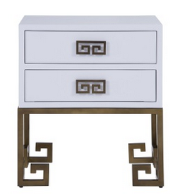 Bronze Color Metail Base/2 Drawer