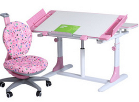 Kids Adjustable Workstation with Storage Compartment Plastic Table