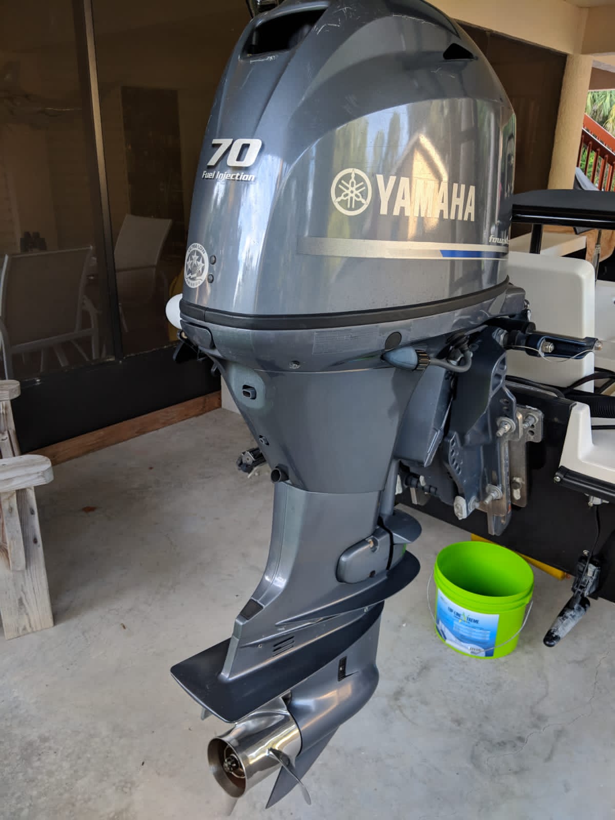  Used Yamaha 70HP 4-Stroke Outboard Motor Engine